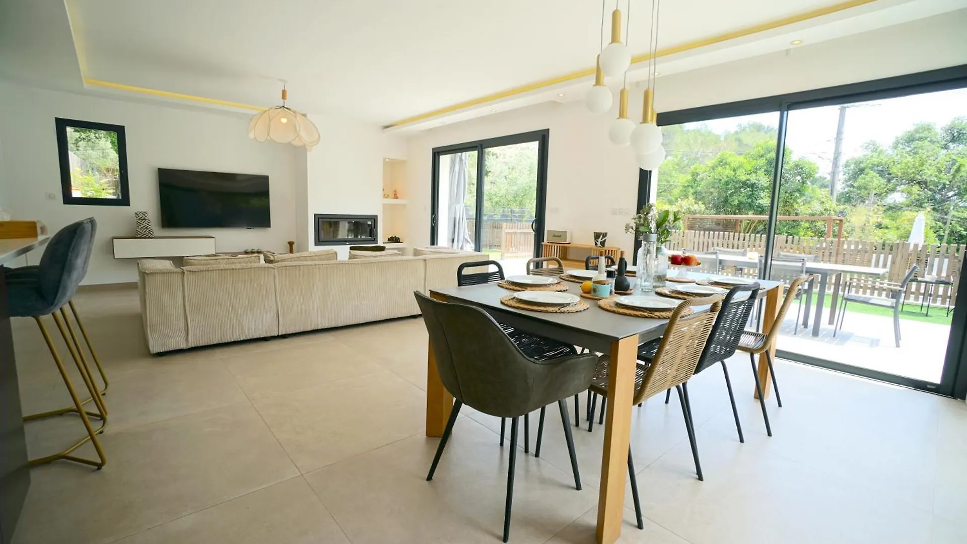 Villa Luxe Californienne - Piscine Poolhouse Antibes France