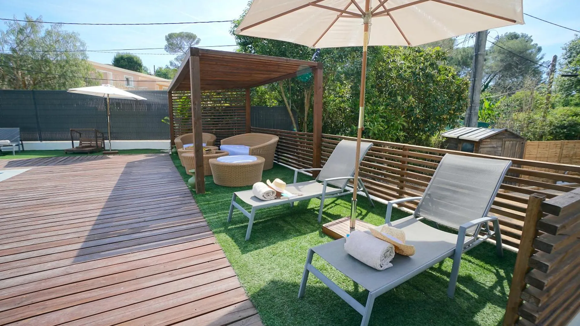 Villa Luxe Californienne - Piscine Poolhouse Antibes