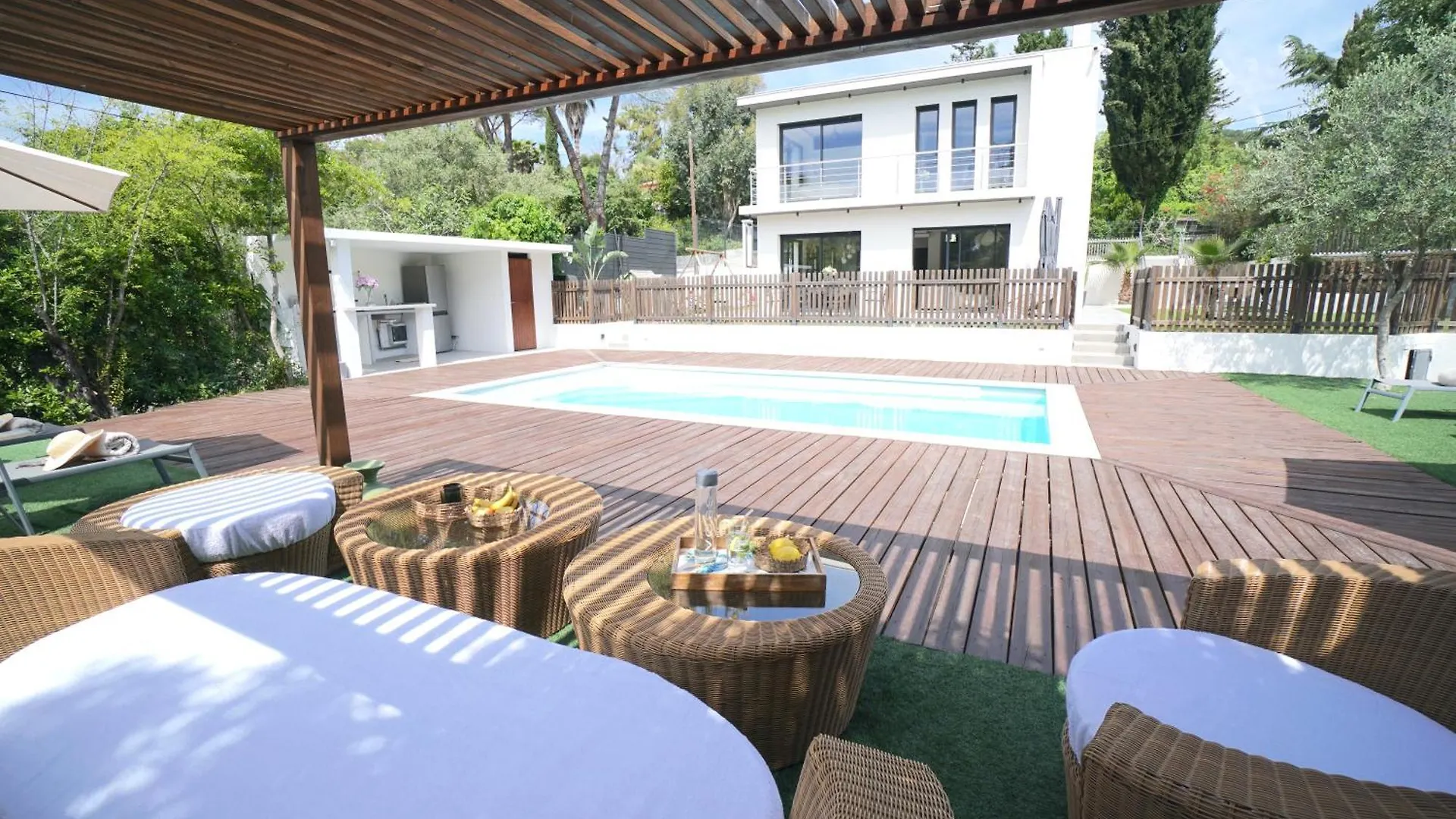 Villa Luxe Californienne - Piscine Poolhouse Antibes